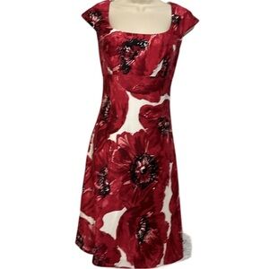 NWT Ann Taylor 100% Silk Floral Dress
